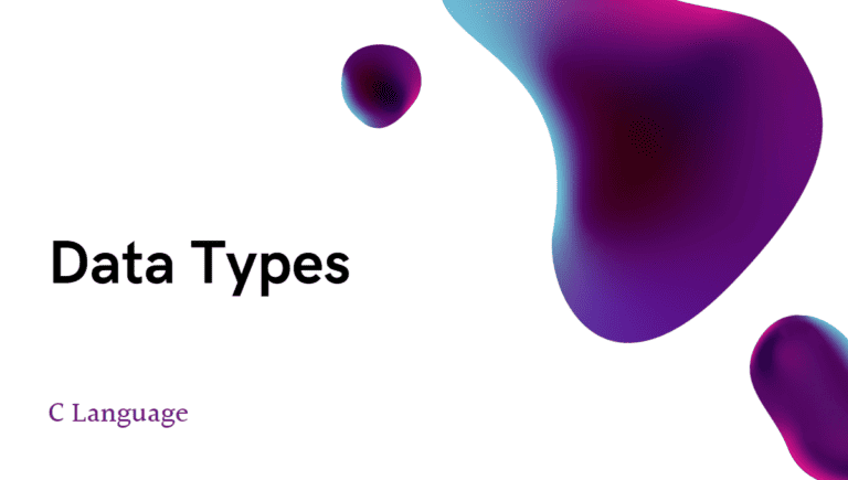 DataTypes in C Language