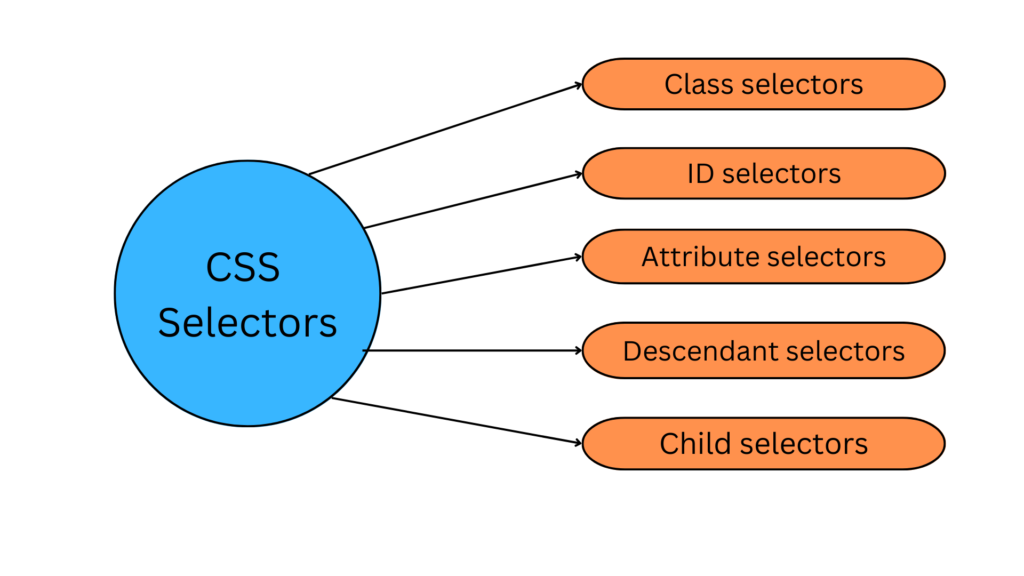 What are CSS Selectors? Explain their Types.